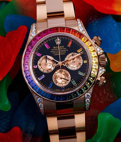 rolex 'daytona cosmograph rainbow|Rolex Daytona Rainbow 116595RBOW .